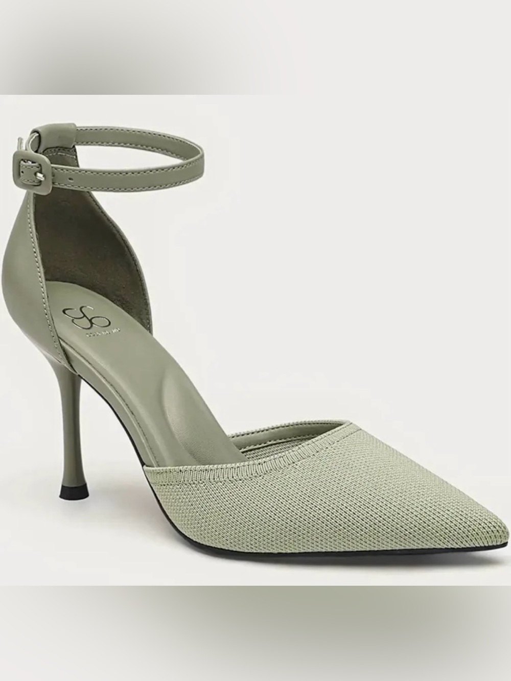 Pointed-Toe Ankle Strap Heels
